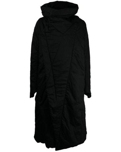 Julius Bonded-seam Hooded Padded Coat - Black