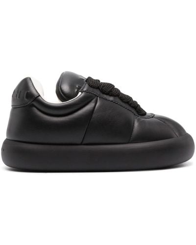 Marni Bigfoot 2.0 Padded Leather Sneakers - Zwart