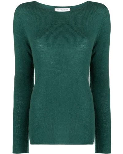 Societe Anonyme Boat-neck Cashmere Sweater - Green