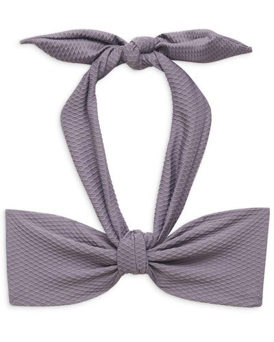 Anine Bing Reeve Bikini Top - Purple