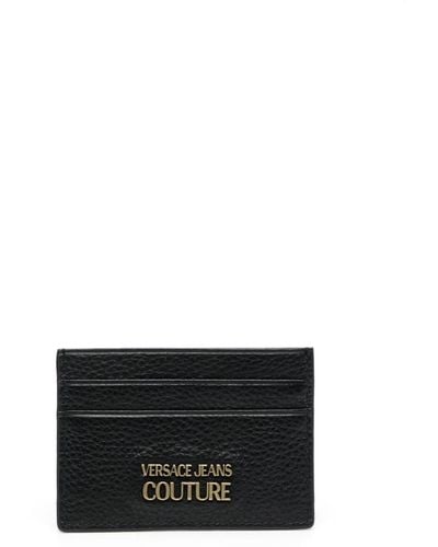 Versace Pasjeshouder Met Logoplakkaat - Zwart