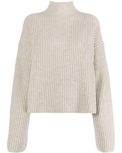 Loulou Studio Faro Ribbed-knit Cashmere Sweater - Natural
