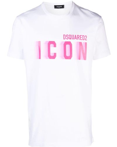 DSquared² T-shirt Icon Blur - Rosa