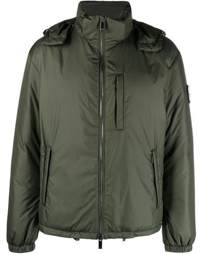 Giorgio Armani Padded Zipped Jacket - Green