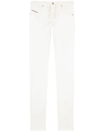 DIESEL 2030 D-krooley Tapered-leg Jeans - White