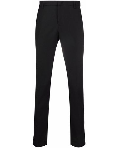 Dondup Pantalones slim de talle medio - Negro