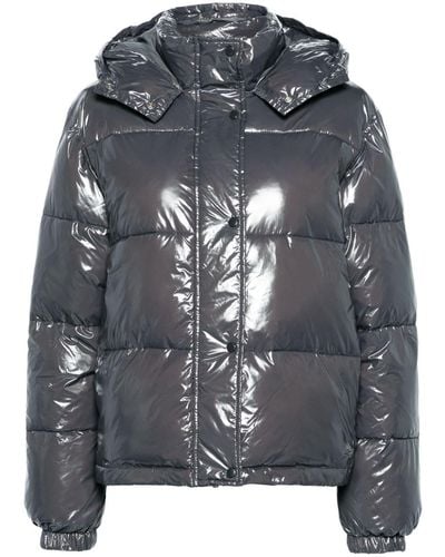Samsøe & Samsøe Pearl hooded puffer jacket - Grau