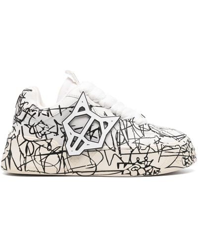 Naked Wolfe Kosa Leather Sneakers - White