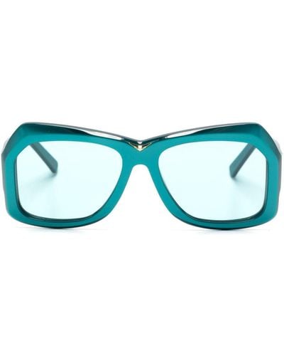 Marni Tiznit Logo-print Sunglasses - Blue