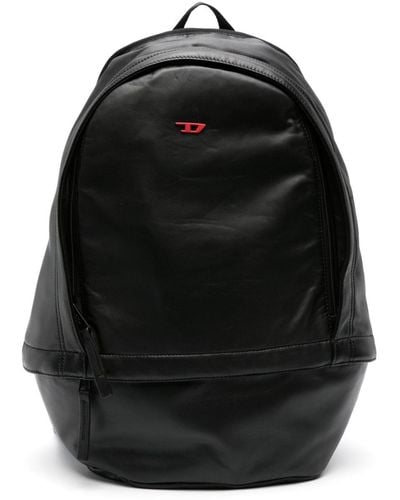 DIESEL Rave Logo-appliqué Backpack - Black