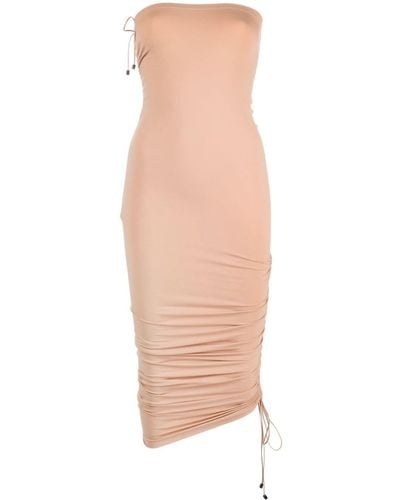 Wolford Fatal Ruched Mini Dress - Natural