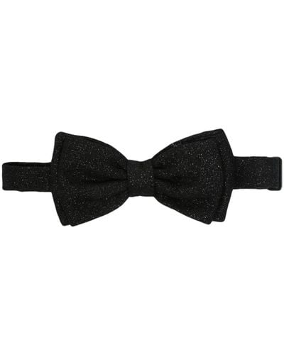 Lardini Glitter-detailing Bow Tie - Black