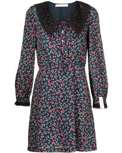 ROKH Mini-jurk Met Kersenprint - Rood
