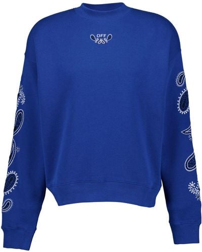 Off-White c/o Virgil Abloh Bandana Arrow Skate Sweatshirt - Blau