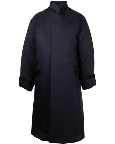 Yohji Yamamoto Cappotto con chiusura nascosta - Nero