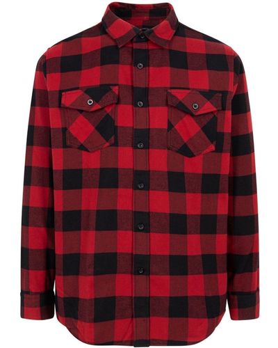ANTI SOCIAL SOCIAL CLUB Check-pattern Flannel Shirt - Red