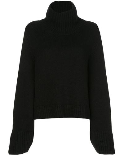 Khaite The Marion Cashmere Turtleneck Sweater - Black