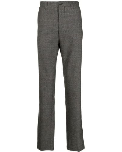 Corneliani Overcheck American Tailored Trousers - Grey