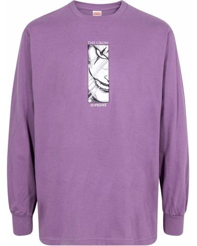 Supreme The Crow Crew-neck Sweatshirt - Purple