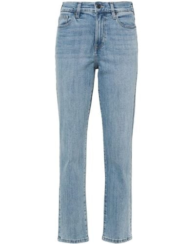 DKNY Broome high-rise straight-leg jeans - Blu