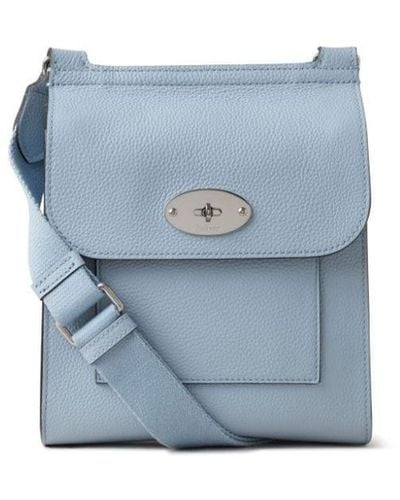 Mulberry Small Antony Leather Shoulder Bag - Blue