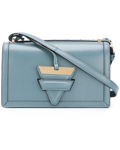 Loewe - Triangle Lock Cross Body Bag - Women - Calf Leather - One Size - Blue
