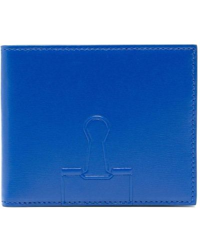 Off-White c/o Virgil Abloh Binder Outline Bi-fold Wallet - Blue