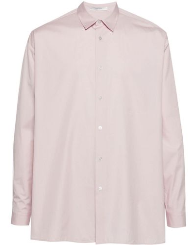 The Row Albie Cotton Shirt - Pink
