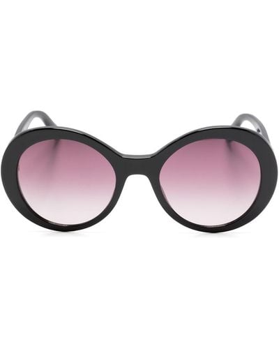 Stella McCartney Gafas de sol con montura oval y logo - Rosa