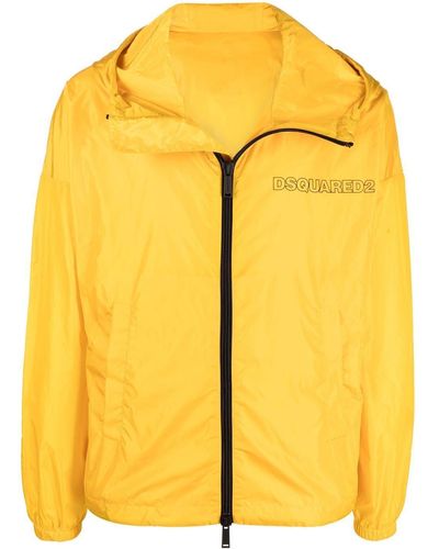 DSquared² Lightweight Zip-front Jacket - Yellow