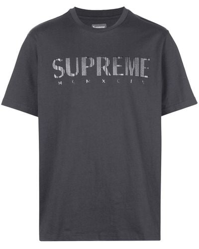 Supreme T-shirt Met Logo - Zwart
