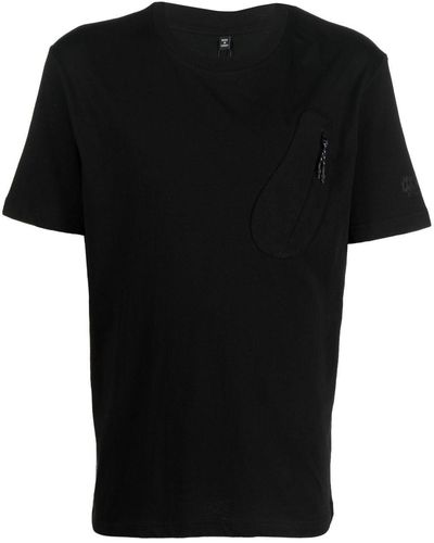 McQ T-Shirt mit Reißverschlusstaschen - Schwarz