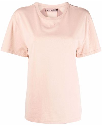 7 For All Mankind Short-sleeve Cotton T-shirt - Pink