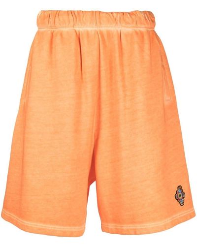 Marcelo Burlon Shorts Met Logopatch - Oranje