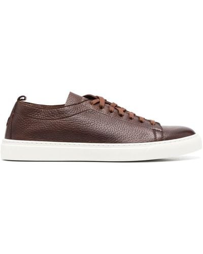 Henderson Leather Low-top Trainers - Brown