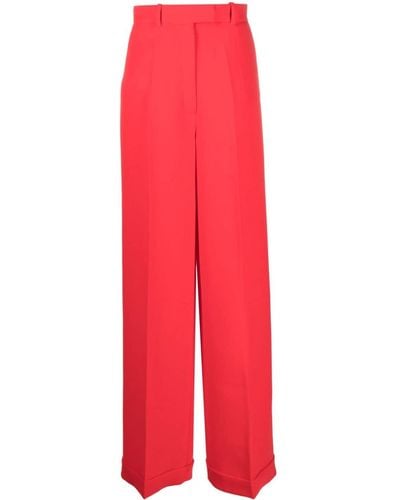 Viktor & Rolf Pressed-crease Concealed-fastening Tailored Trousers