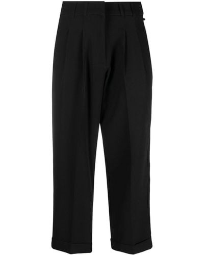 DKNY High-waist Tapered Trousers - Black