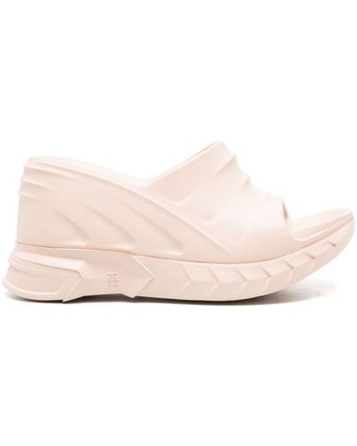 Givenchy Marshmallow 110 Wedge Sandals - Women's - Rubber - Pink