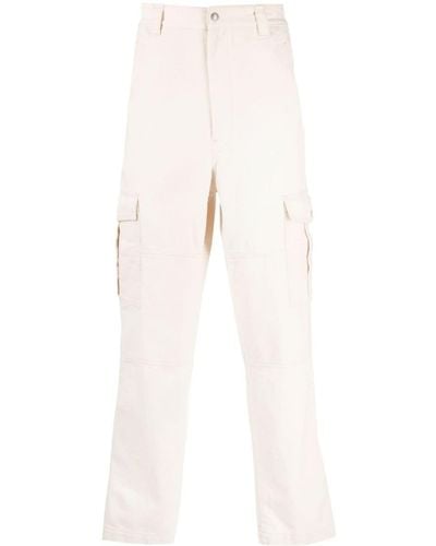 Isabel Marant Pantalones rectos estilo cargo - Blanco