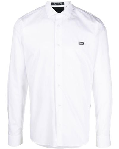 Philipp Plein Skull-print Button-up Shirt - White