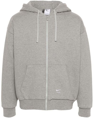 Nike X MMW hoodie à fermeture zippée - Gris
