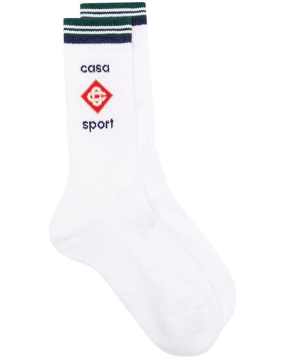 Casablanca Casa Sport Knitted Socks - White