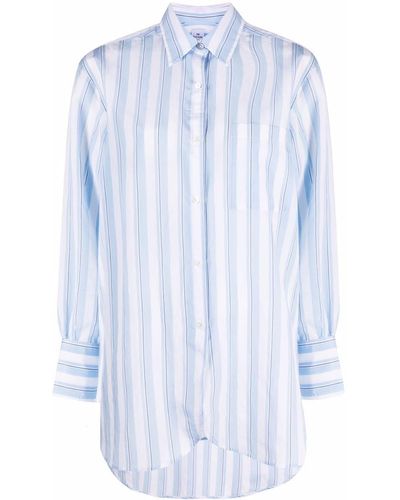 PS by Paul Smith Camisa de vestir con rayas verticales - Azul