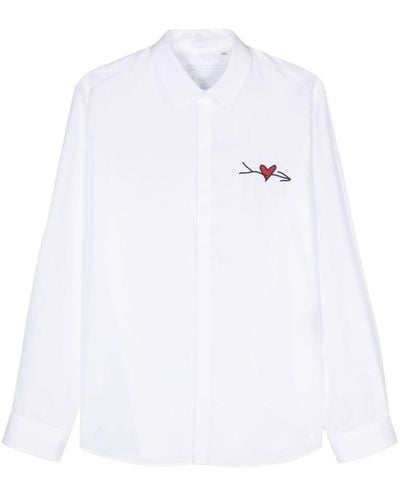 Neil Barrett Loose Cupid Cotton Shirt - White