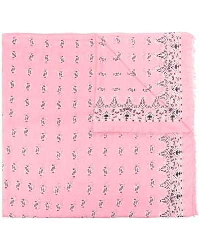 Saint Laurent Paisley-print Grand-rectangle Scarf - Pink