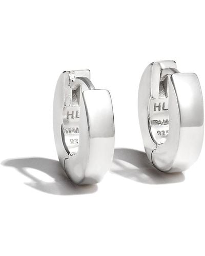 Hatton Labs Pendientes huggie Edge - Blanco