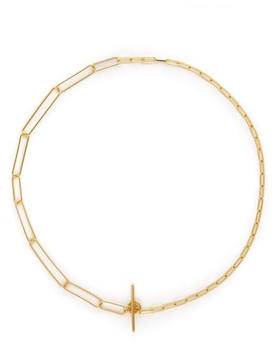 Otiumberg Paperclip And Link Chain Necklace - Natural
