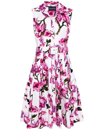 Samantha Sung Audrey Floral-print Dress - Pink