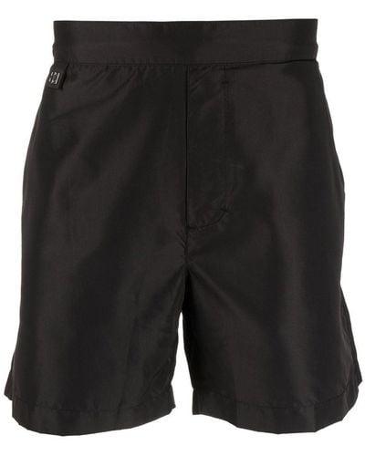 Givenchy Logo-plaque Swimming Trunks - Black