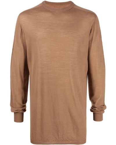 Rick Owens Fine-knit Wool Sweater - Brown